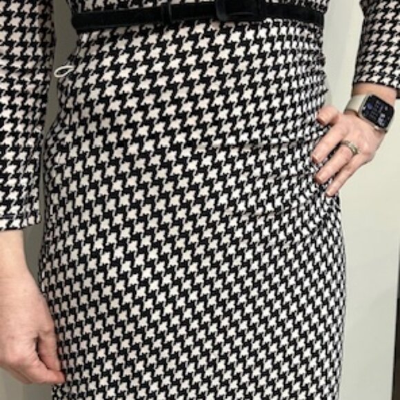 Ralph Lauren black and white checkered dress. Small - Picture 3 of 12